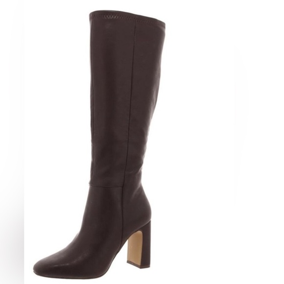 Elegant Brown Leather Knee-High Boots - Picture 3 of 12